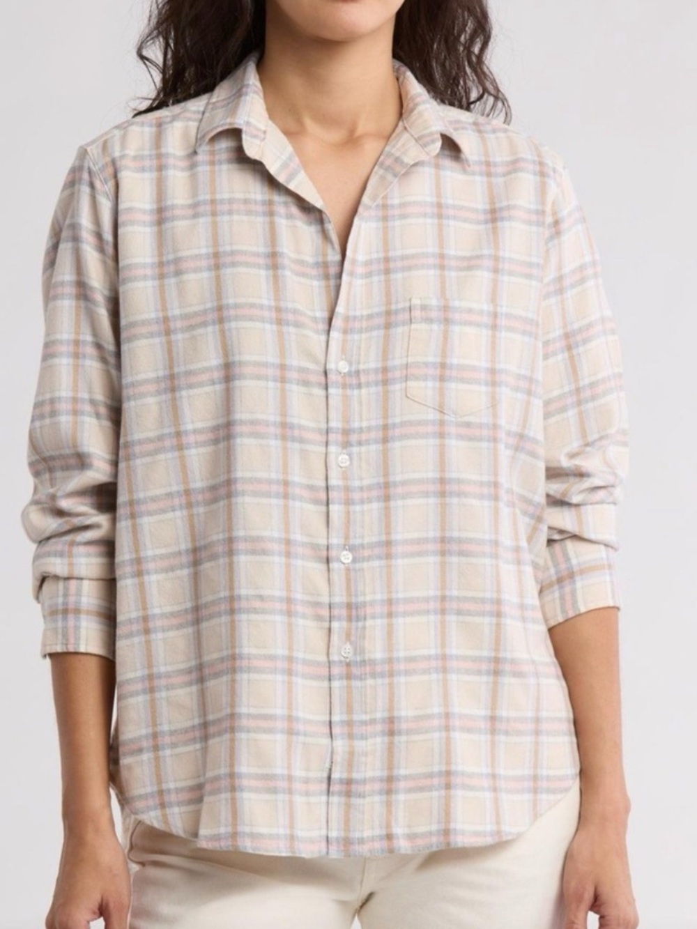 FRANK & EILEEN “Eileen” Relaxed Button-Up Plaid Shirt - EUC, Small